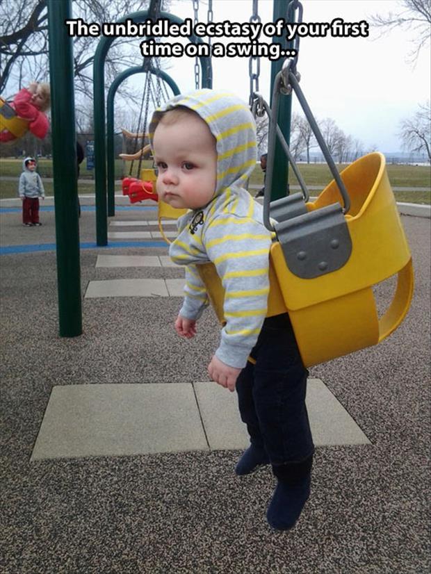 the first time on the swing