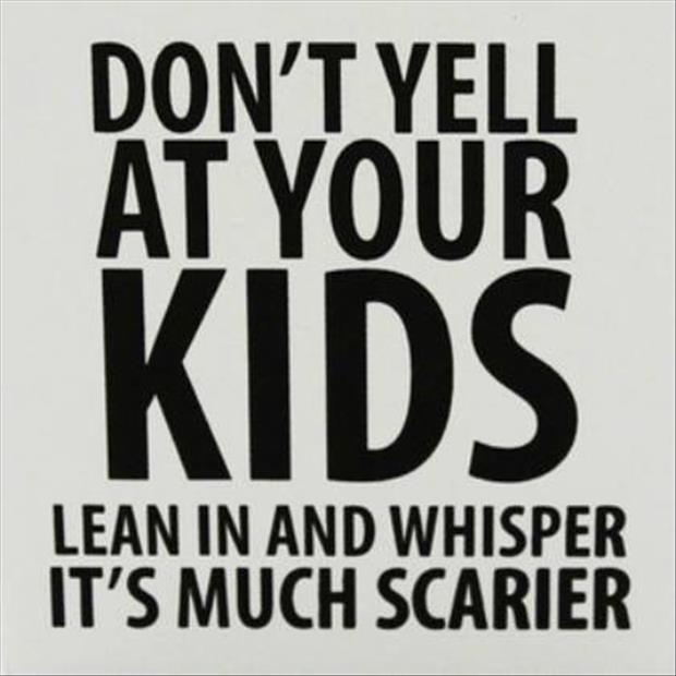 yelling at your kids