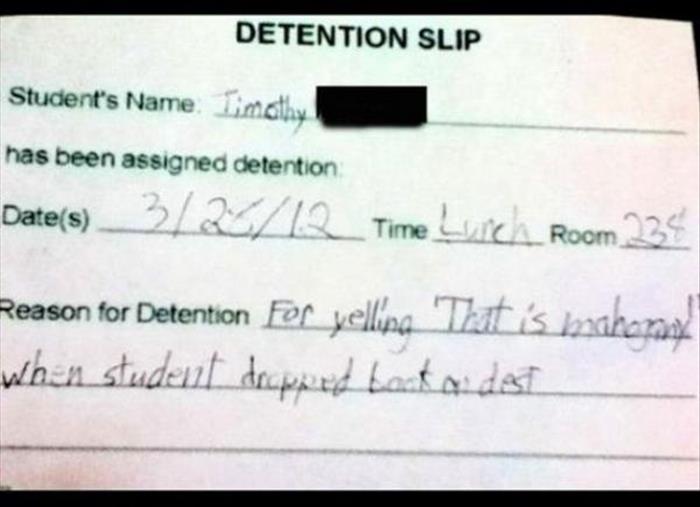 detention slips (20)