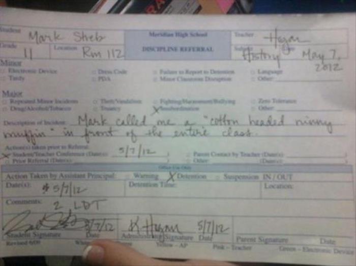 detention slips (25)