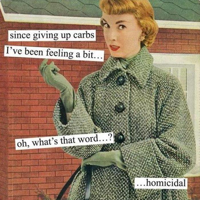 giving up carbs