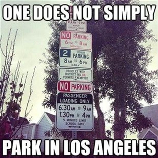 one does not simply park