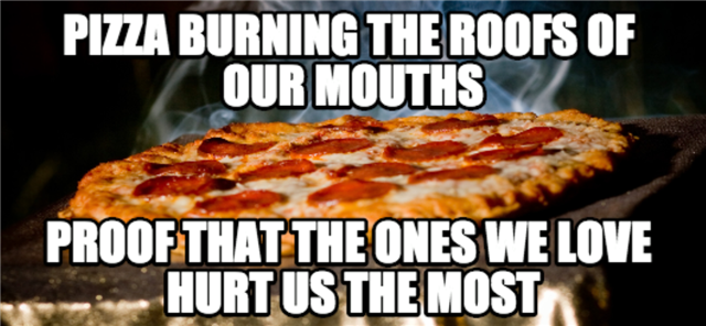 pizza burns