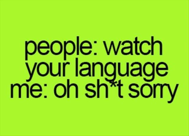 watch your language