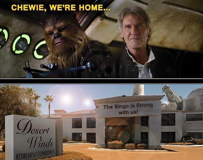 we're home chewie