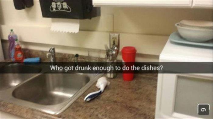 who did the dishes