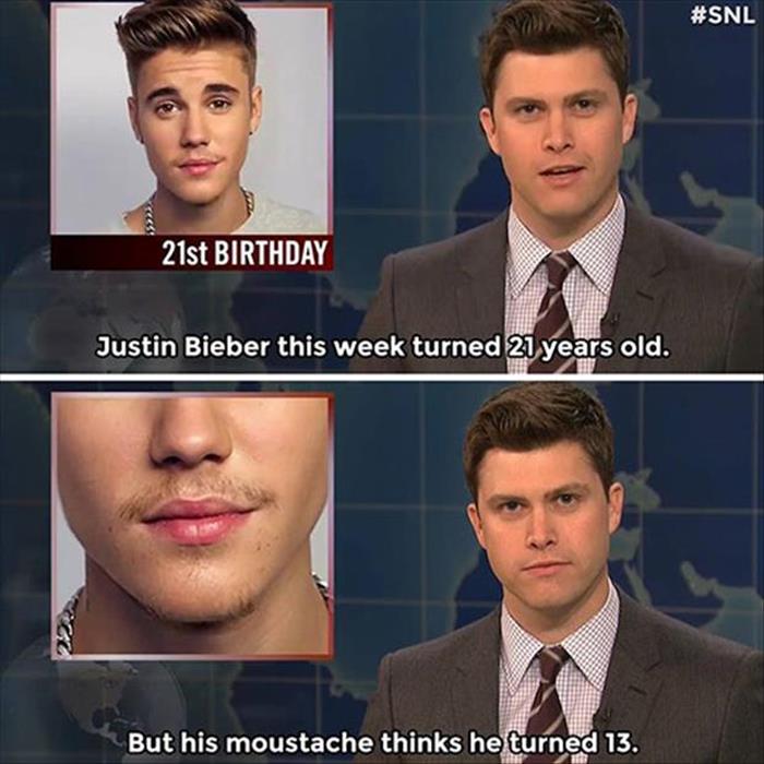 a Justin beiber turns 21 years old