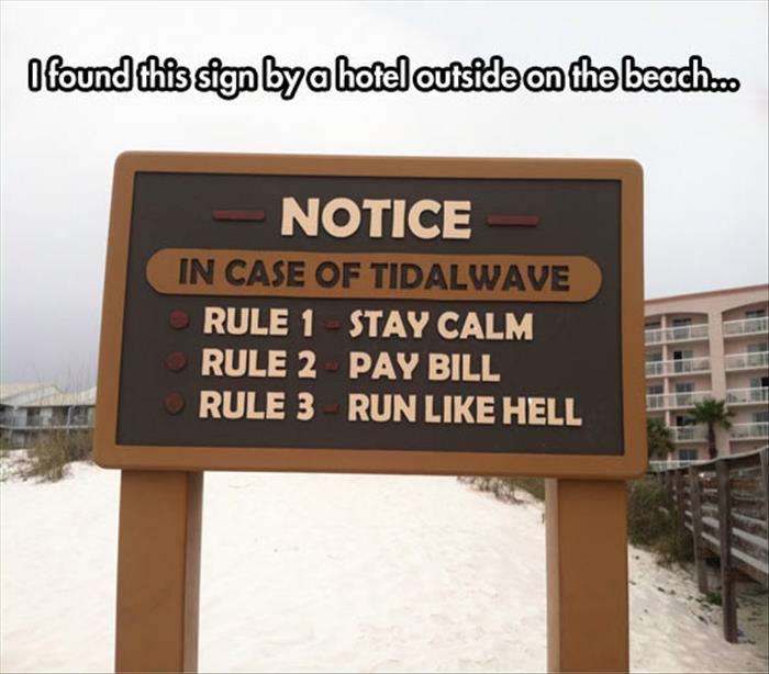 a funny notice