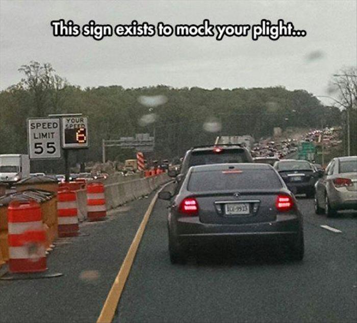 a funny speed sign