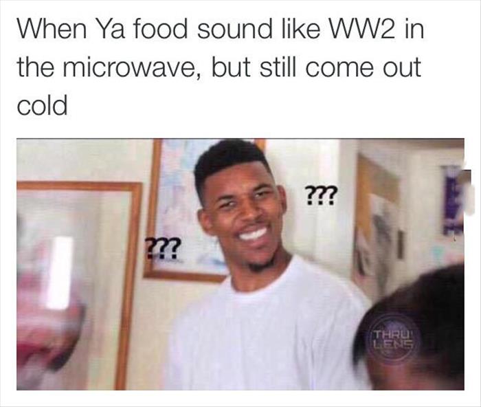 food in the microwave