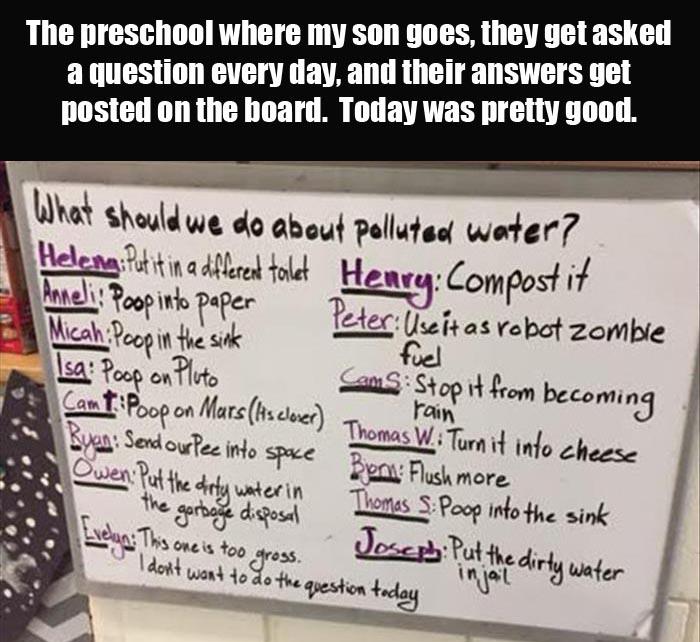 funny kid answers