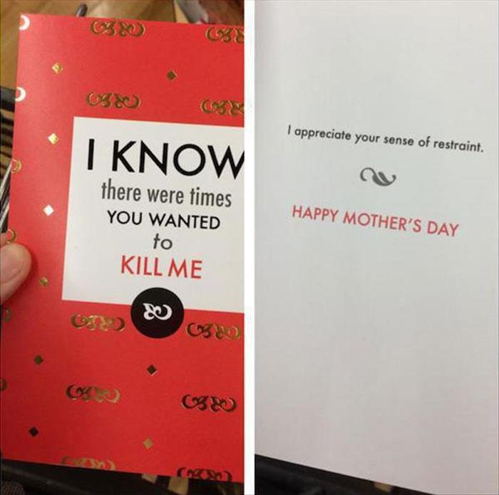 funny mother's day cards