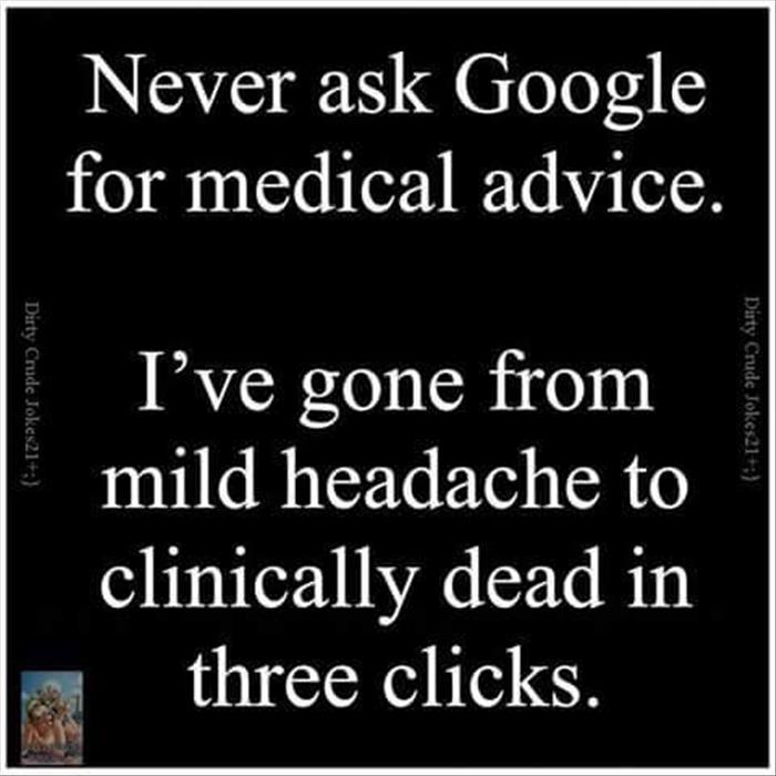 never ask google for advice