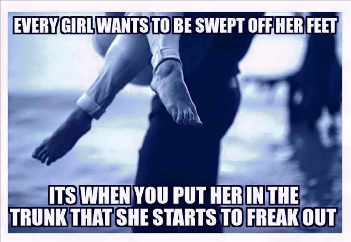 sweep her off her feet