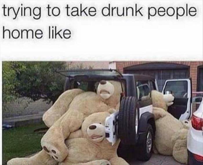 taking drunk people home