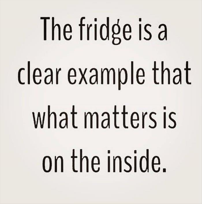 the fridge