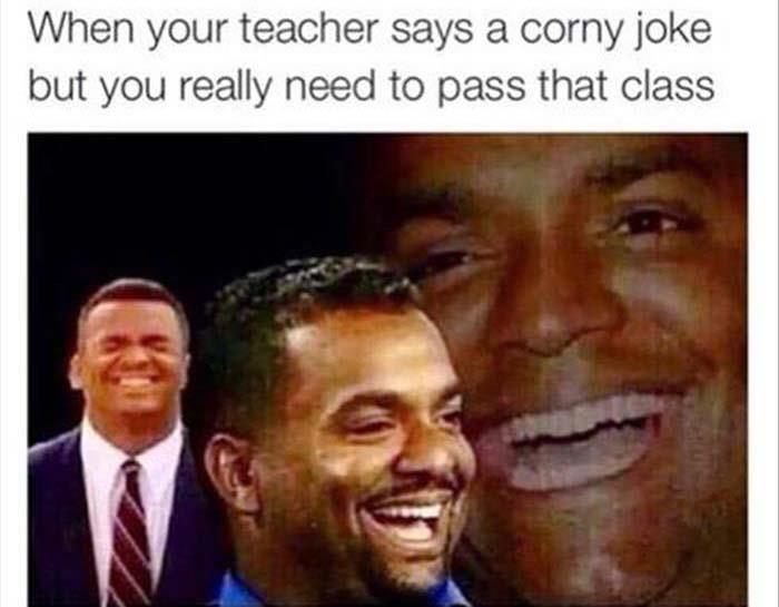 when your teacher is funny