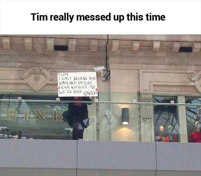 Tim really did it this time