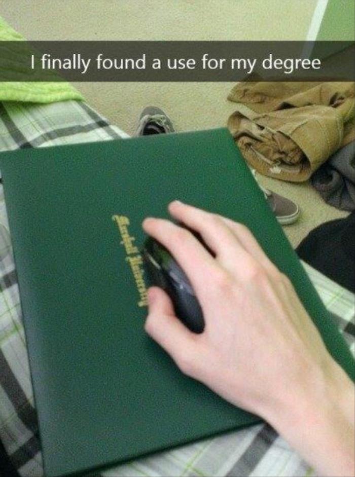 finally found a use for my degree