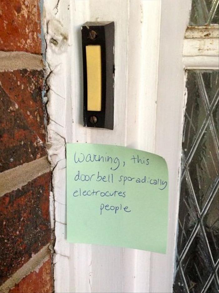 15 Funny Front Door Notes Every Parent Can Relate To