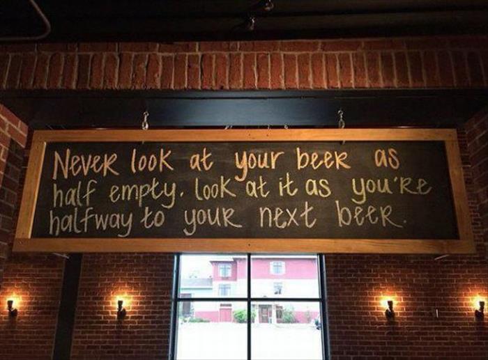 halfway to your next beer