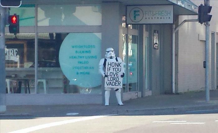 honk if you love lord vader