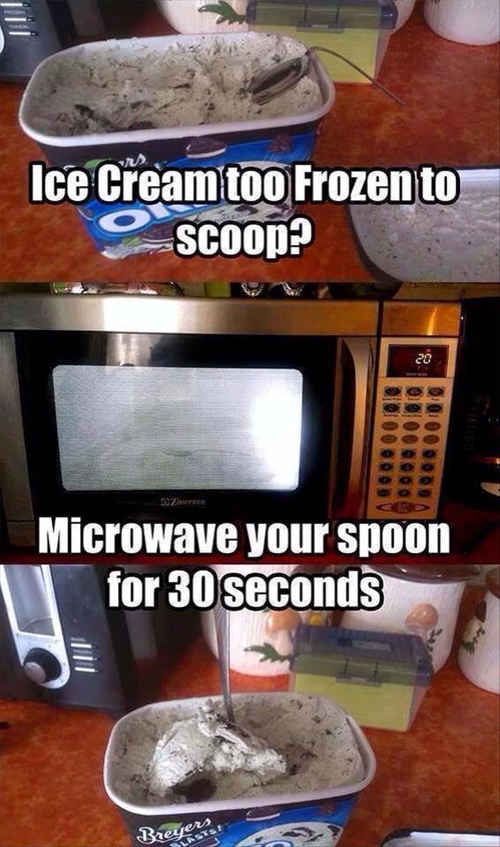 ice cream hacks
