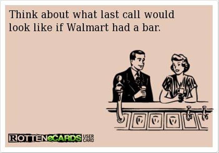 if walmart had a bar