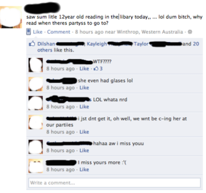 stupid facebook status (4)