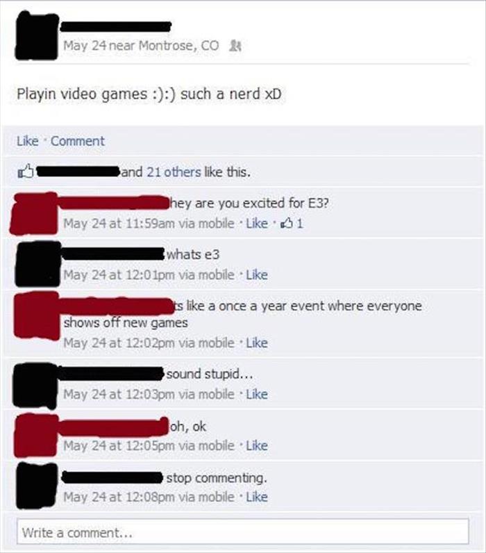 the stupid facebook statuses (2)