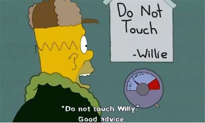 when you should not touch your willie