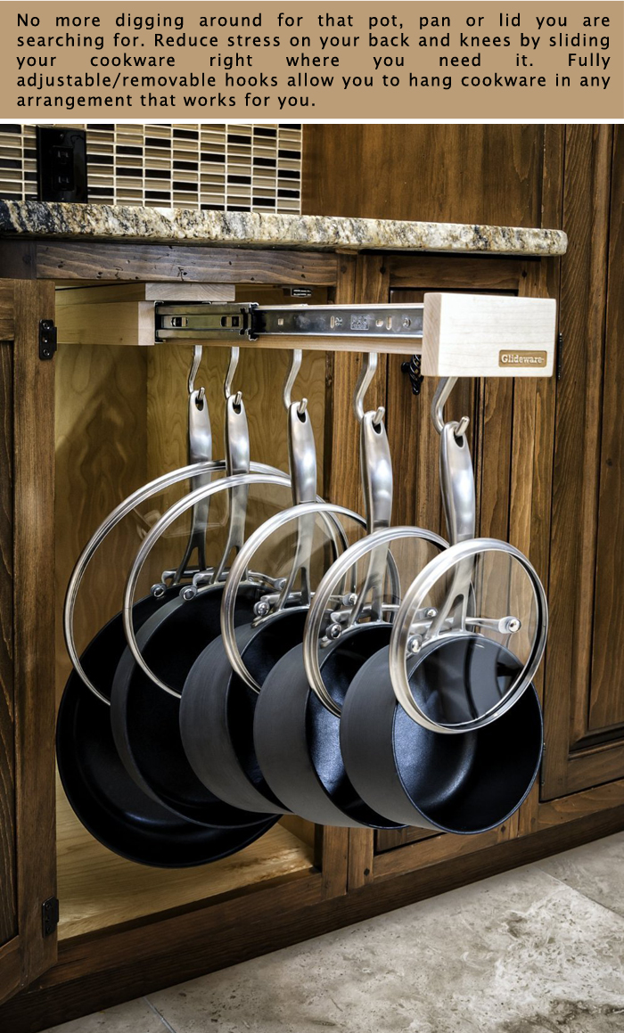 2 Pull-out Cabinet Organizer for Pots and Pans