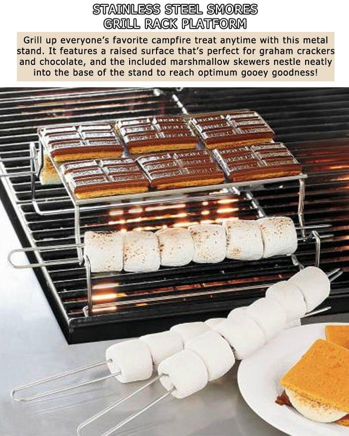4 Stainless Steel Smores Grill Rack Platform