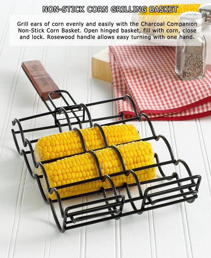 5 Non-Stick Corn Grilling Basket