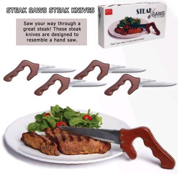 6 Steak Saws Steak Knives