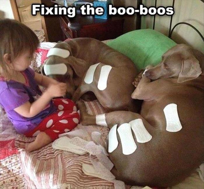 fixing the boo boos