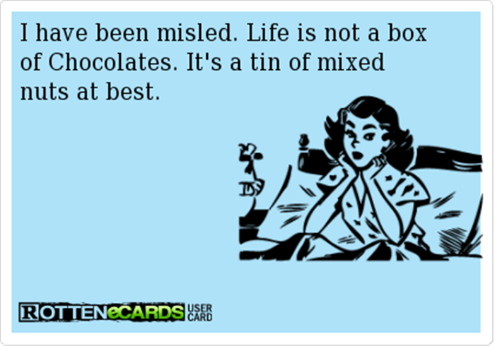 funny box of chocolates