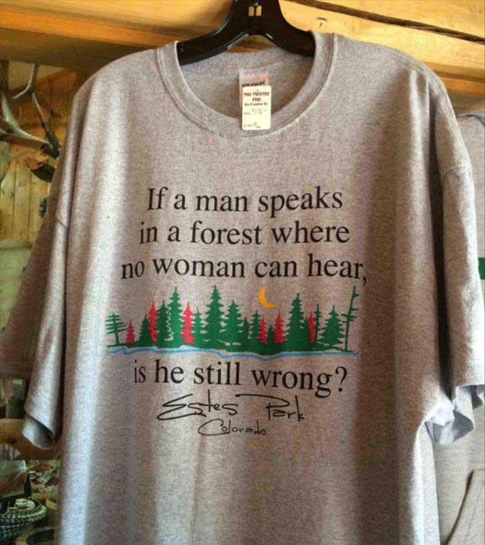 if a man speaks