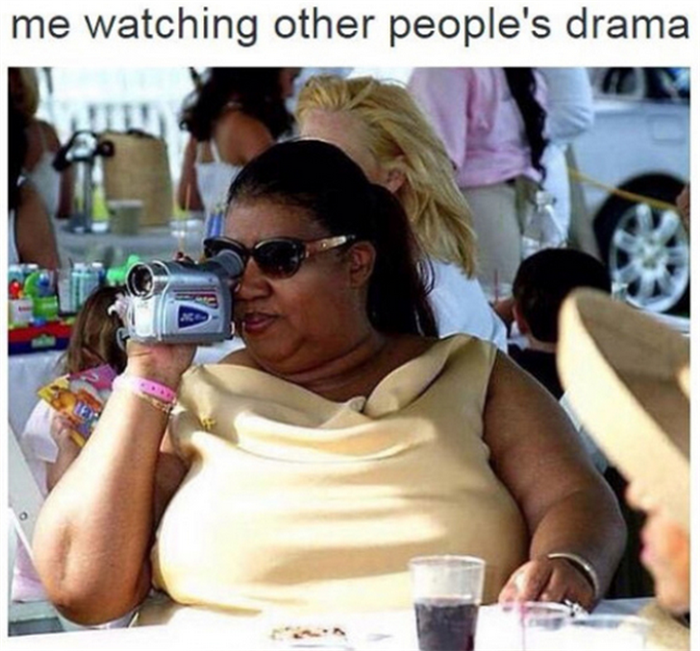 me watching drama