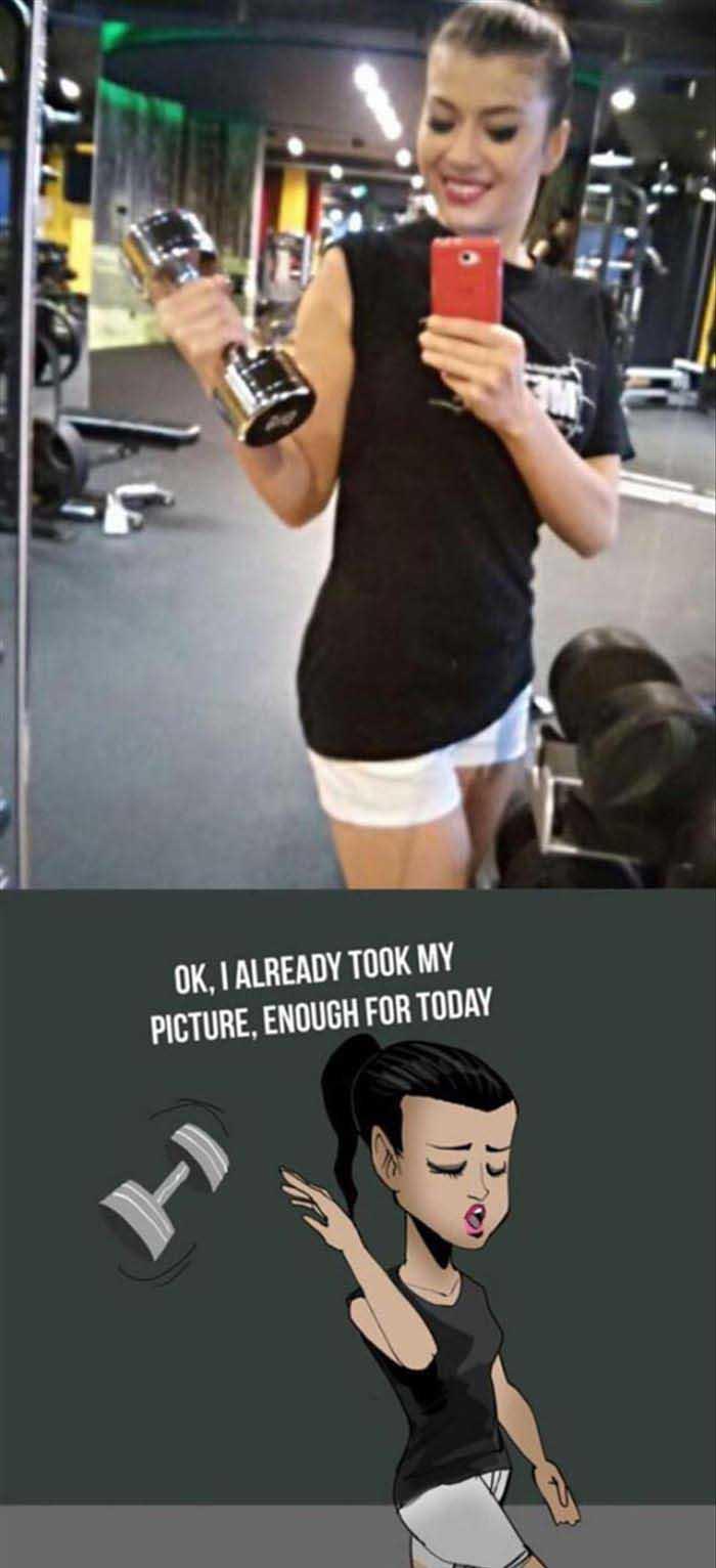meanwhile at the gym