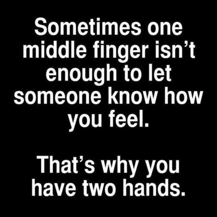 middle finger
