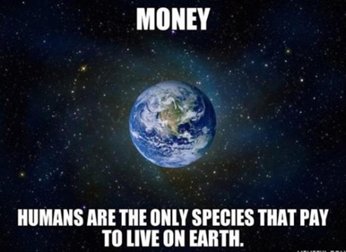 paying to live on earth