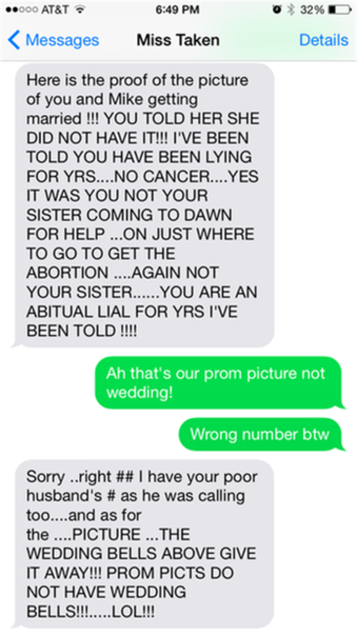 Guy Receives Wrong Number Text From A Crazy Person, And ...