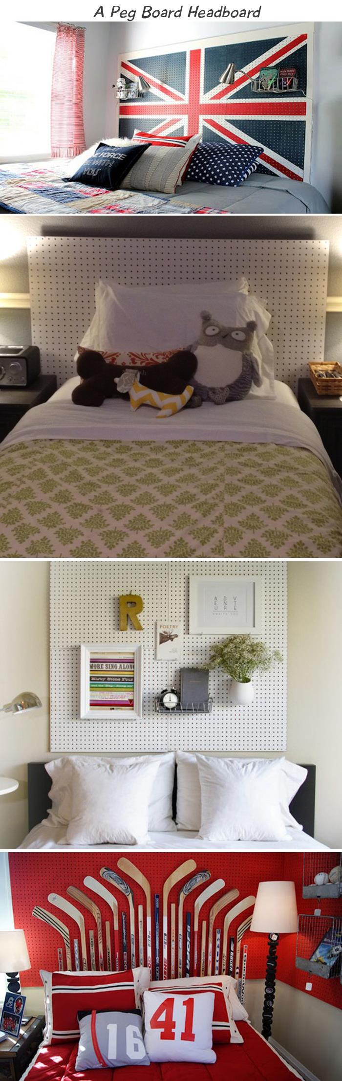 A Peg Board Headboard