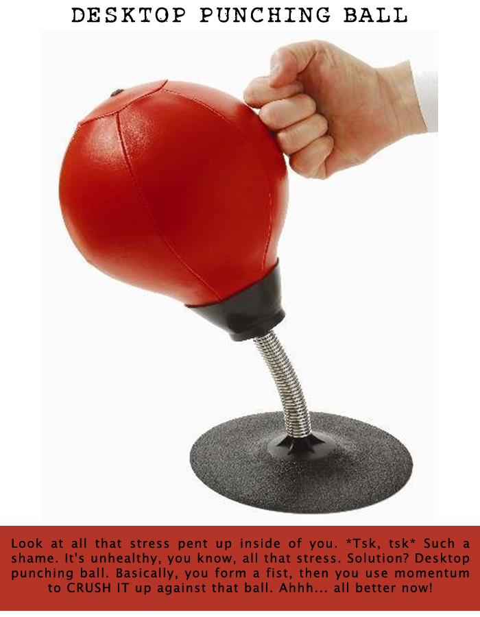 Desktop punching ball