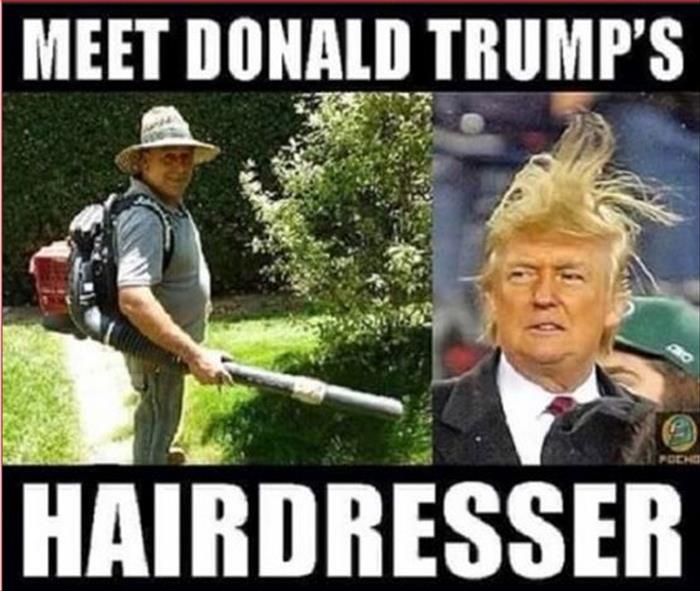 Donald trump's hair dresser