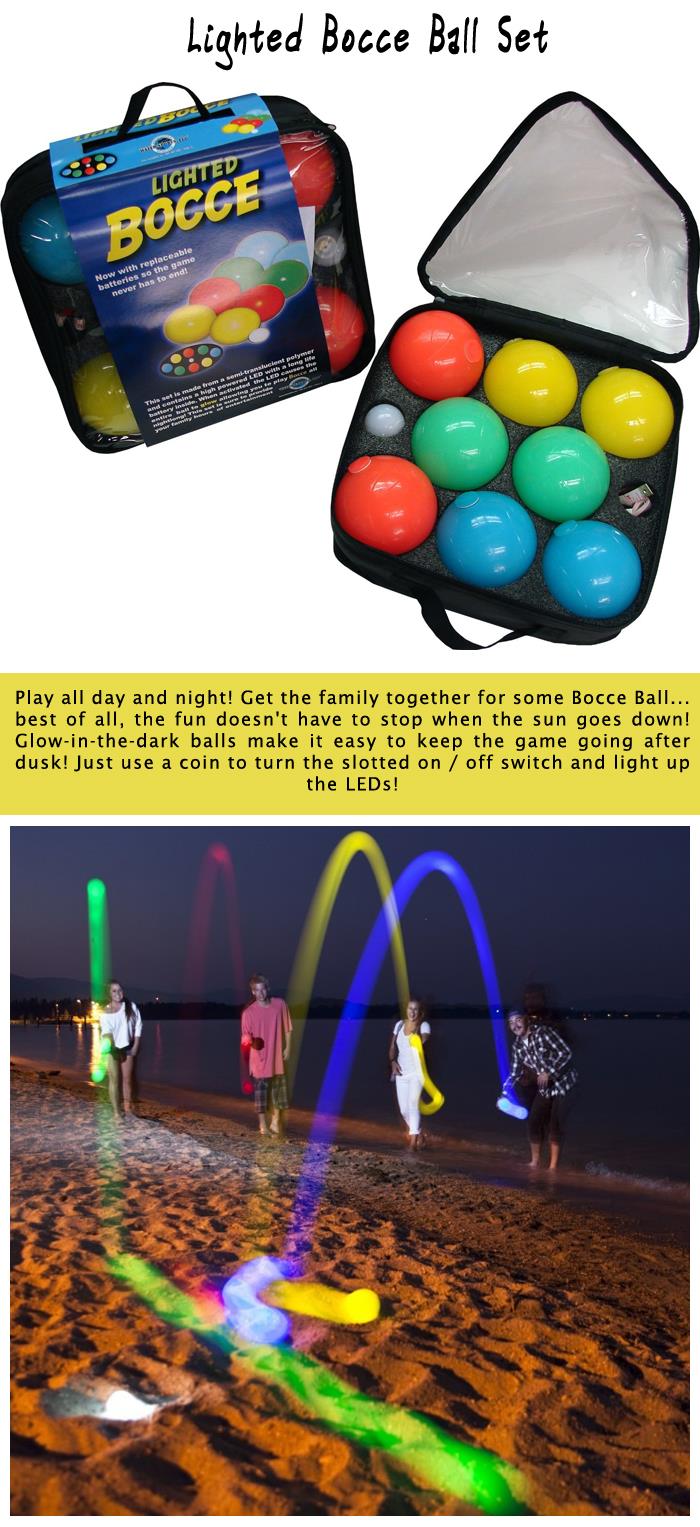 Lighted Bocce Ball Set