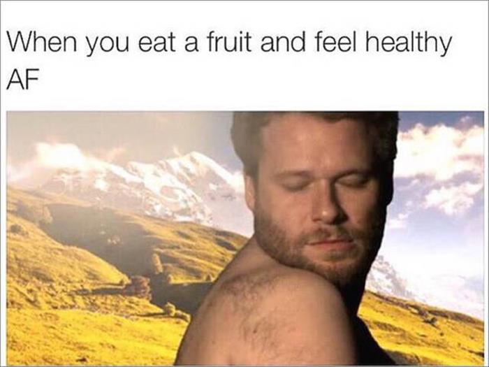 eating fruit