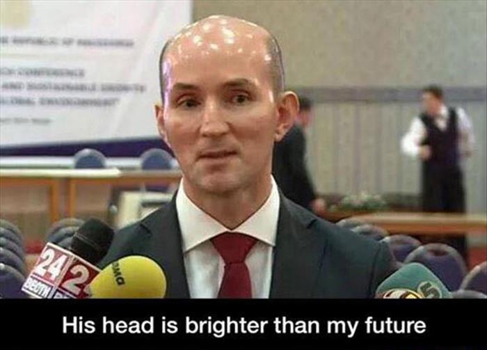 funny bald guy