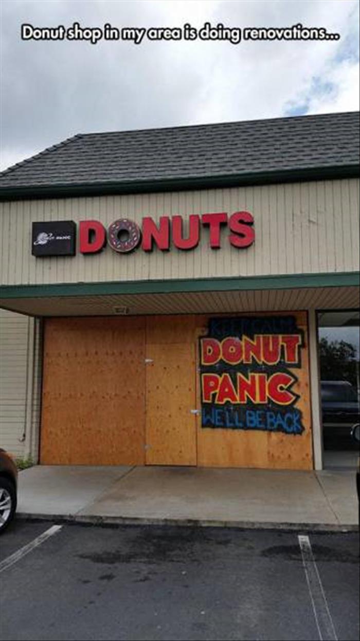 funny donut shop